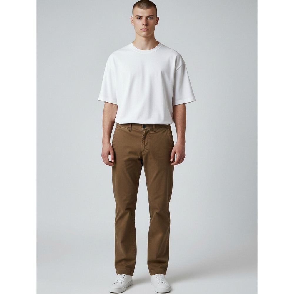 Abercrombie & Fitch Olive Brown Straight Chinos